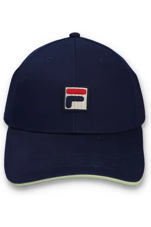 Fila Blue Tantam Classic 6 Panel Sandwich Fasten 100% Cotton Cap One