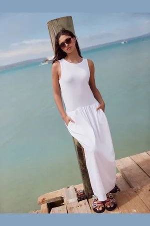 Next Drop Waist Maxi Length Jersey Dress medium