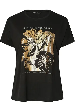 Evans Foil Print Jersey T-Shirt AU 16