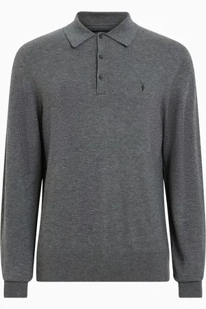 AllSaints AllSaints Kilburn Long Sleeve Polo Shirt S