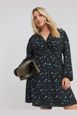 Simply Be Supersoft Knot Front Skater Dress AU 20