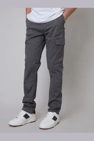 Threadbare Light Grey Cargo Style Trousers 34