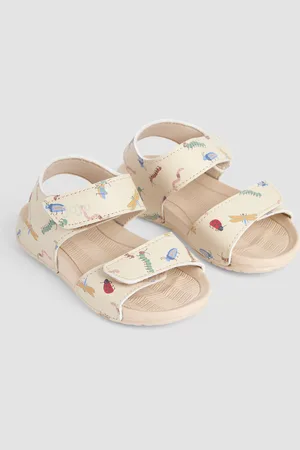 JoJo Maman Bébé Stone Double Strap Summer Sandals AU 9 (EU 27)
