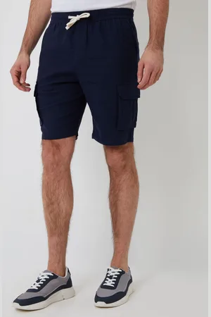 Threadbare Linen Blend Cargo Shorts 32