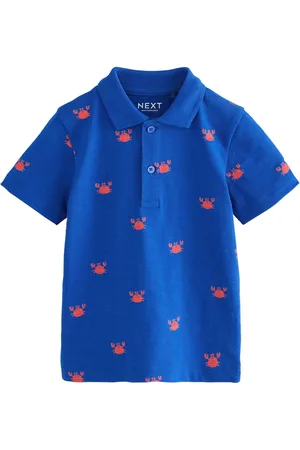 Next 100% Cotton Short Sleeve All-Over-Print Polo Shirt (3mths-7yrs) 5