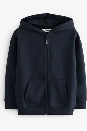 Clarks Navy Zip Through Sweat Hoodie 128134cm