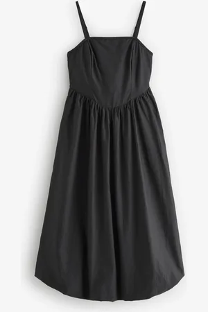 Threadbare Square Neck Bubble Hem Midi Dress 16