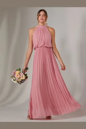 Jolie Moi Pleated Bridemaids Maxi Dress AU 18