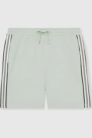 Reiss Phoenix Textured Tape Drawstring Shorts XXL