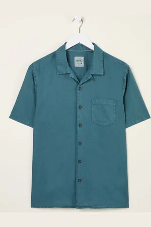 Fat Face FatFace Bugle Short Sleeve Linen Cotton Shirt xlarge