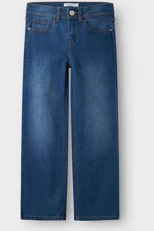 NAME IT Blue Wide Leg 100% Cotton Jeans 13 Years (158cm)