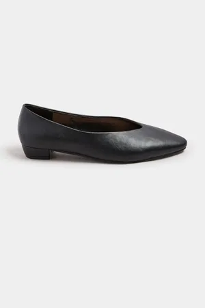Long Tall Sally Low Block Almond Court Shoes AU 12 (EU 43)