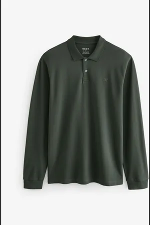 Next Long Sleeve Pique Polo Shirt XS