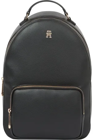 Tommy Hilfiger Black Soft Logotape Backpack One