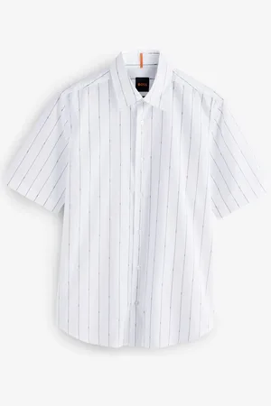 HUGO BOSS Regular Fit Short Sleeve 100% Cotton Shirt L