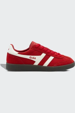 Gola Deep Red White Dark Gum Mens Viper Trainers AU 8 (EU 42)