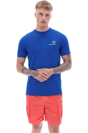Sergio Tacchini Blue Felton 100% Cotton T-Shirt S