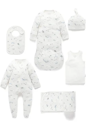 Purebaby White Chrome Newborn Essential Hospital Pack 50cm