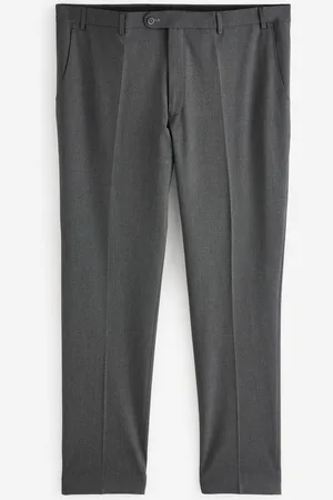 Remus Grey Tapered Fit Polyviscose Stretch Formal Trousers 36W x 31L (UK 36 R)