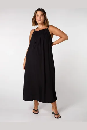 Live Unlimited London Curve Crinkle Strappy Dress AU 18