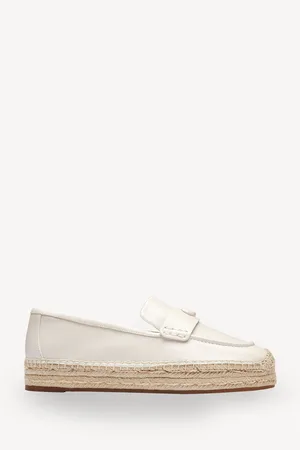 Coach White Camilla Leather Espadrilles Shoes AU 6 (EU 37)