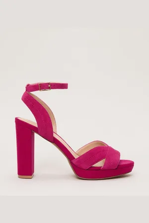 Phase Eight Suede Stitch Platform Sandals AU 6 (EU 37)