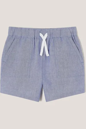 Monsoon Chambray Drawstring 100% Cotton Shorts 152158cm
