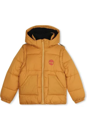 Timberland Yellow 2 in 1 Padded Coat and Gilet With Back Print 14 Years (164cm)