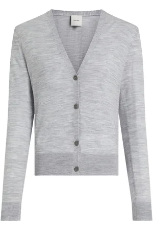 Calvin Klein Grey Regular Fit Wool Blend Cardigan XS