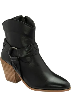 Ravel Black Heeled Ankle Boots eu37uk4