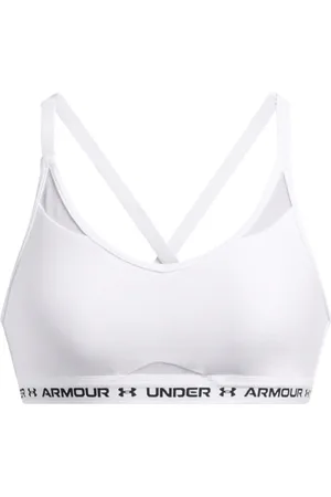Under Armour White Crossback Low Bra M