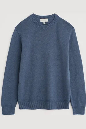 Seasalt Cornwall Blue Mens Moorstone Knitted Jumper L