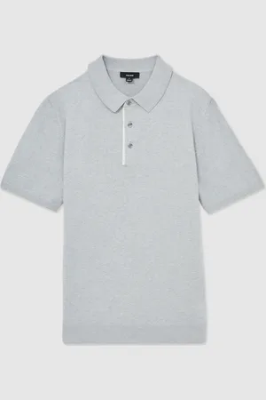 Reiss Finch Contrast Placket Polo Shirt With Cotton XXL