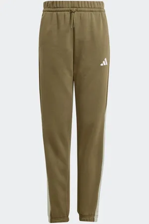 adidas Green Colour Block Fleece Joggers 13