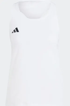 adidas White Adizero Tank Vest AU 20-22