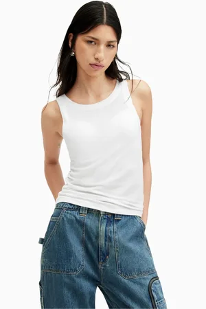 AllSaints AllSaints White Rina Tank Top AU 12