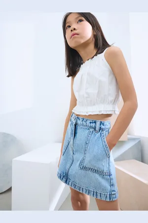 Next 100% Cotton Denim Skirt (3-16yrs) 15 Years (170cm)
