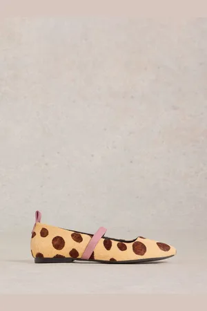 White Stuff Minnie Strap Leather Ballerinas AU 7 (EU 37.5)