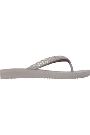 Skechers Grey Meditation Sandals AU 7 (EU 38)