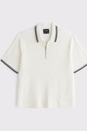 Abercrombie & Fitch Zip Polo Shirt small