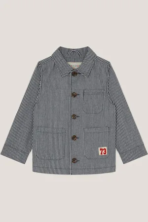Monsoon Grey Pinstripe Shacket 11