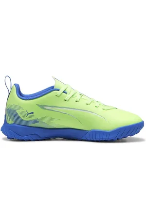 PUMA Green Boys ULTRA 5 PLAY TT Football Boots AU 5 (EU 38)