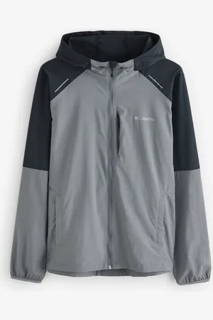 Columbia Blue Spire Valley Hooded Windbreaker Jacket M