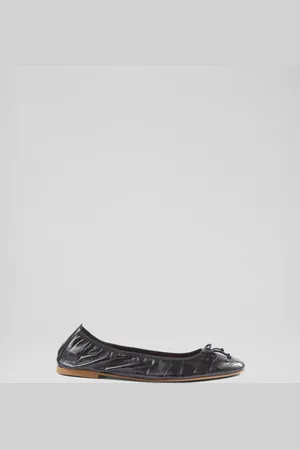 LK Bennett Black Trilly Leather Ballet Pumps UK 6 (EU 39)