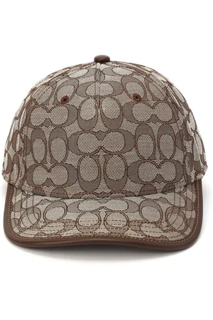 Coach Brown Signature C Jacquard Baseball Hat M-L