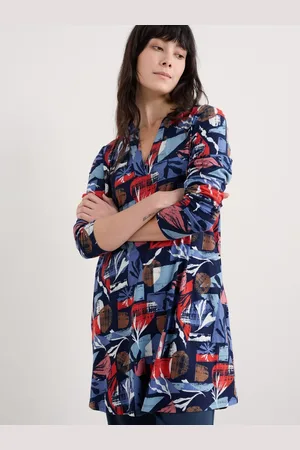 Seasalt Cornwall Blue Wreathe Jersey Tunic AU 12