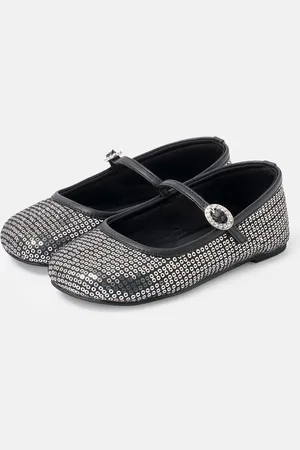 Angel & Rocket Silver Double Buckle Pumps AU 2 (EU 34)
