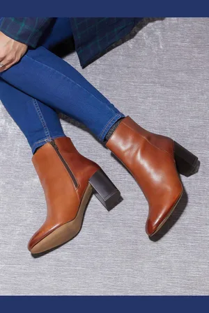 JONES BOOTMAKER Neptune Leather Heeled Ankle Boots AU 5 (EU 36)