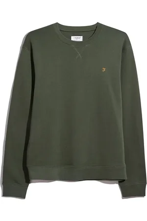 Farah Green Tim New Crew Neck Sweatshirt S