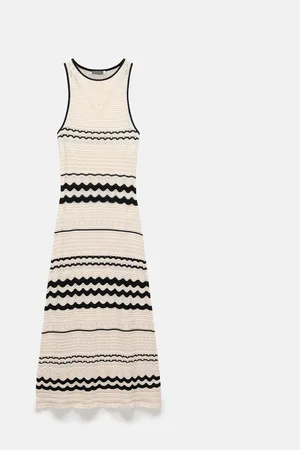 mint&berry Textured Knit 100% Cotton Maxi Dress large